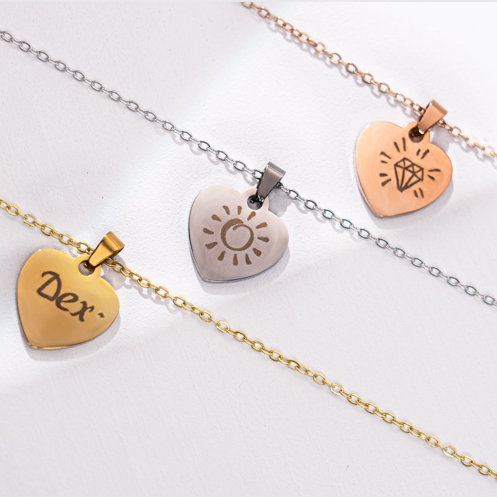 LaserPecker LP3 Premium Material Heart Necklace