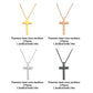  Titanium Steel Cross Necklace Size
