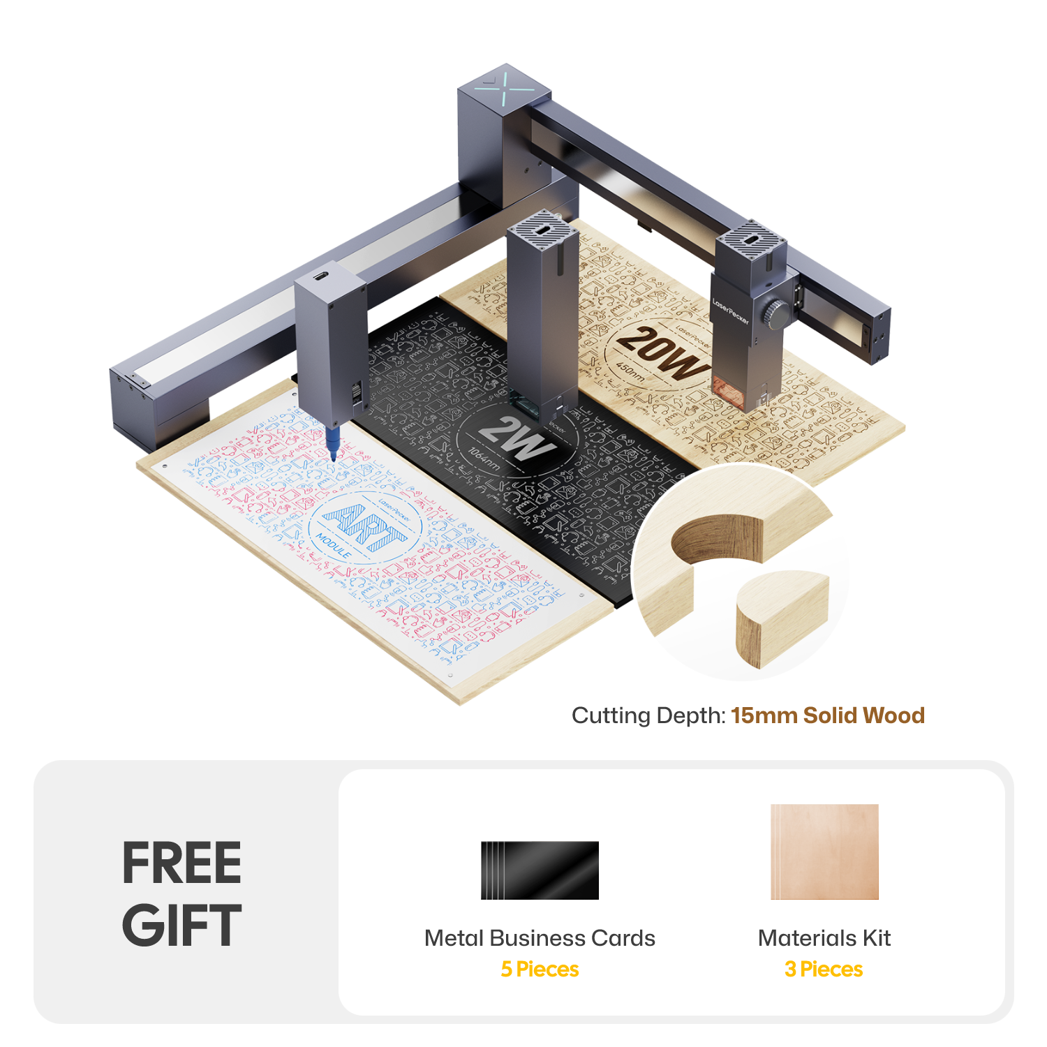 LaserPecker LX1 Series - Foldable Multi-Functional Laser Cutter (US Only)