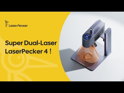 LaserPecker 4 Laser Engraver with Rotary and Slide Extension, Fiber and  Diode Laser Engraving Machine for Metal Wood Plastic Acrylic Leather  Jewelry